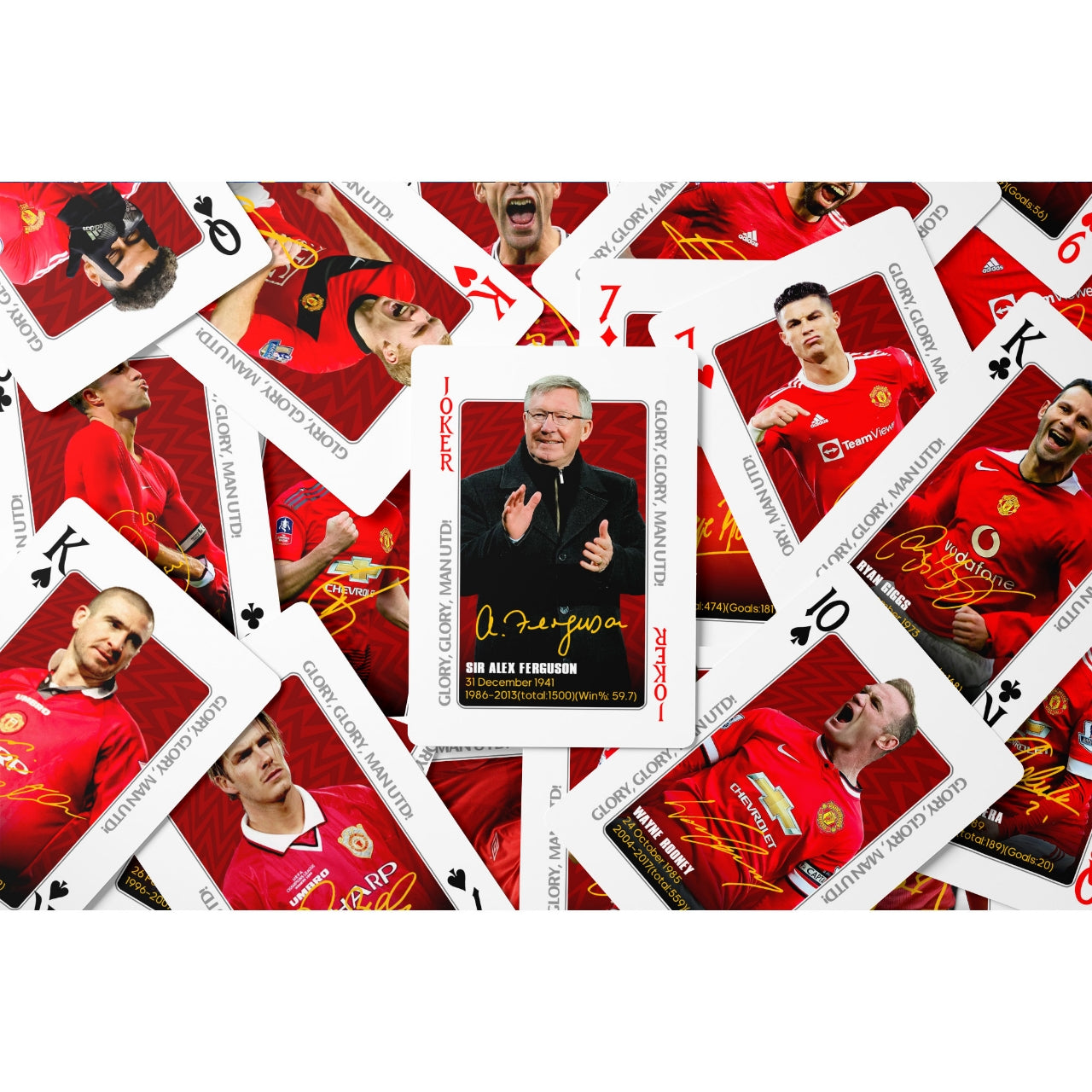 Manchester United commemorative poker cards collection cards