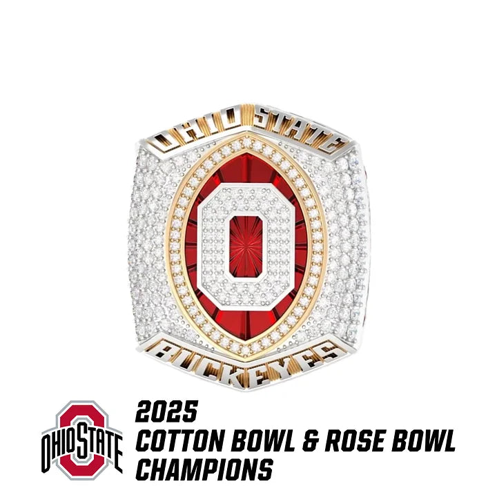 【Official Version】2025 Ohio State Buckeyes Rose Bowl Championship Ring