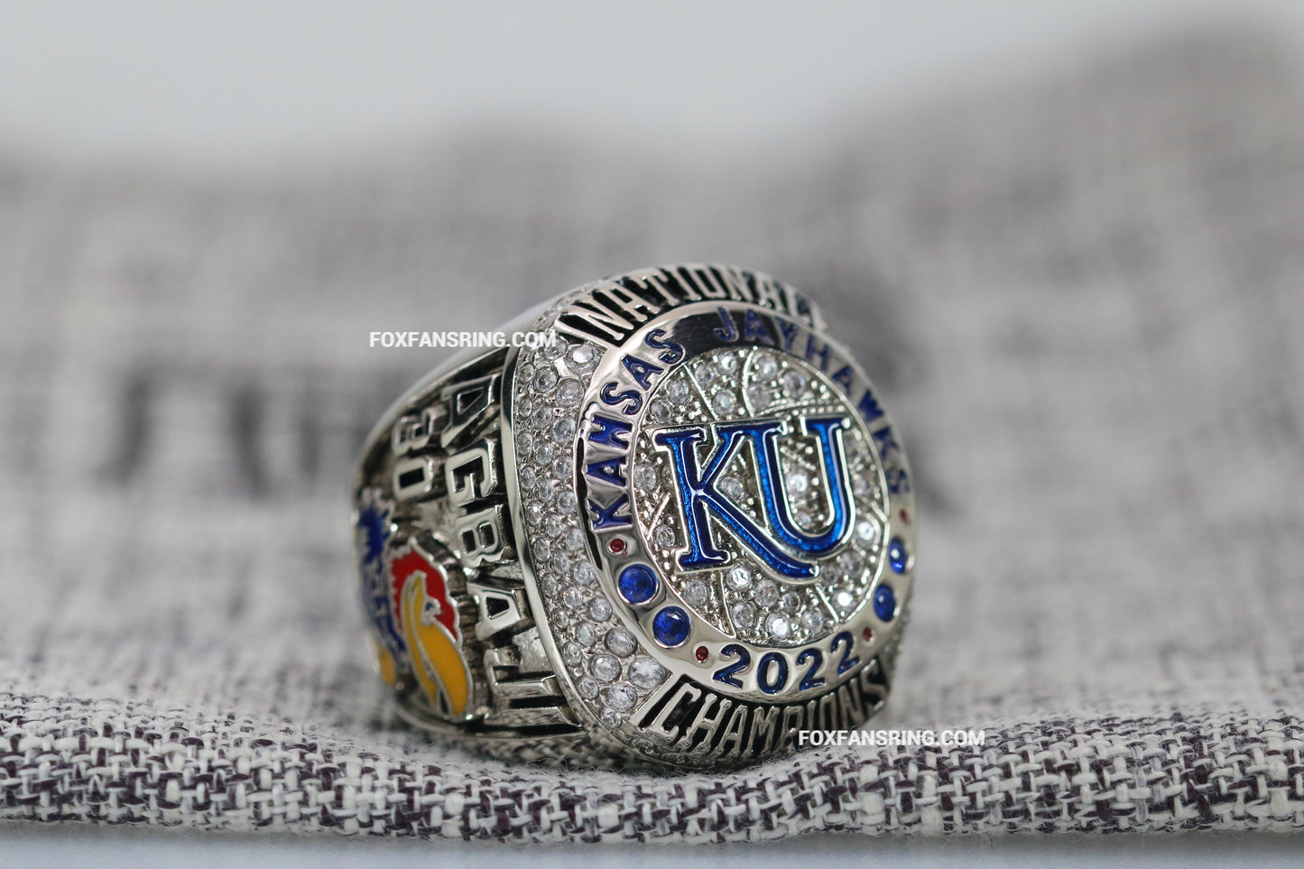 2022 Fans Edition Kansas Jayhawks Basketball National Championship Ring - Premium Series