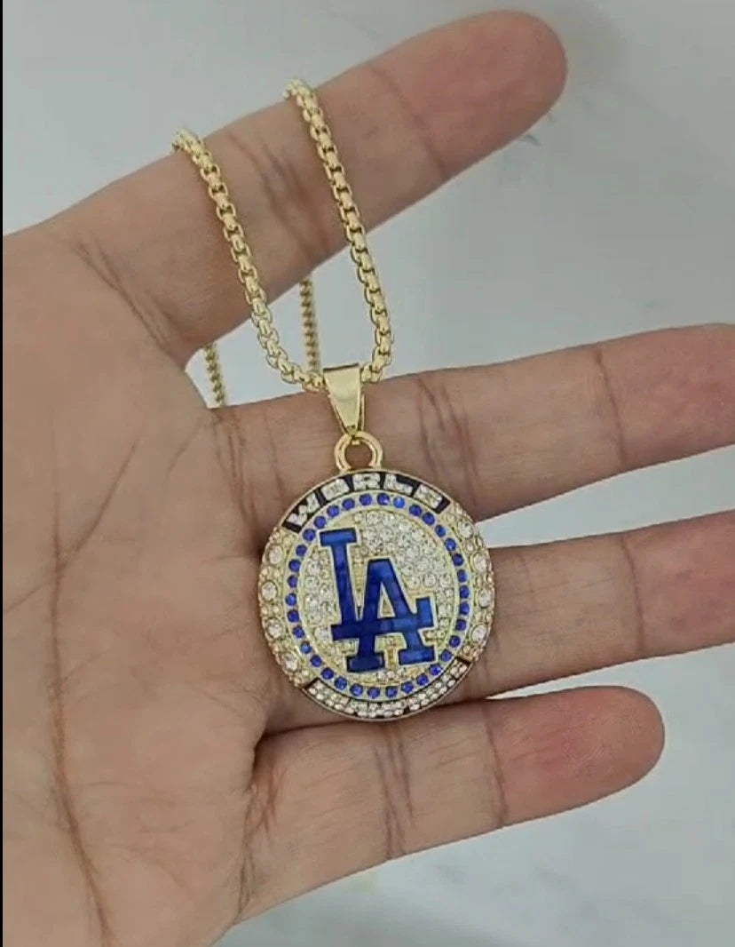 2024 LA Los Angeles Dodgers WS World Series CHAMPIONSHIP Ring Necklace 29