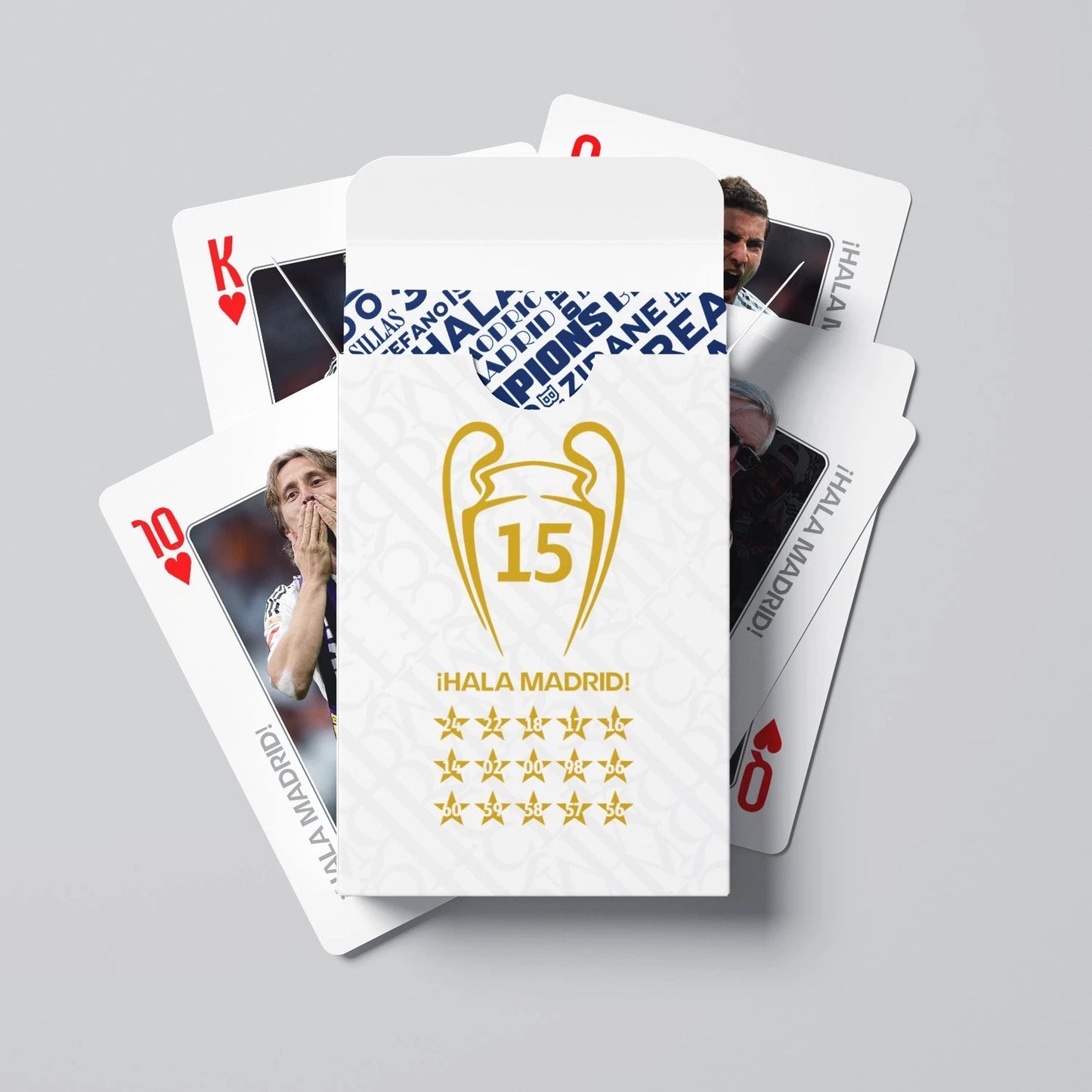Real Madrid Legends Commemorative Collection Poker Cards