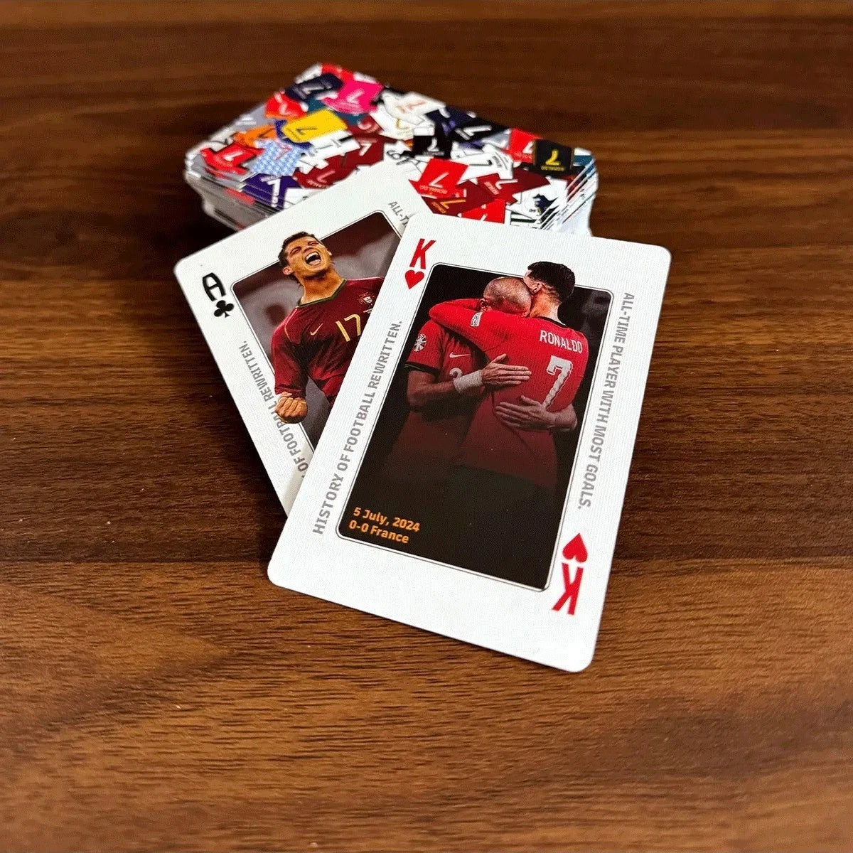 Cristiano Ronaldo's 900 Career Goals Commemorative Collection Poker Cards Collectible Cards