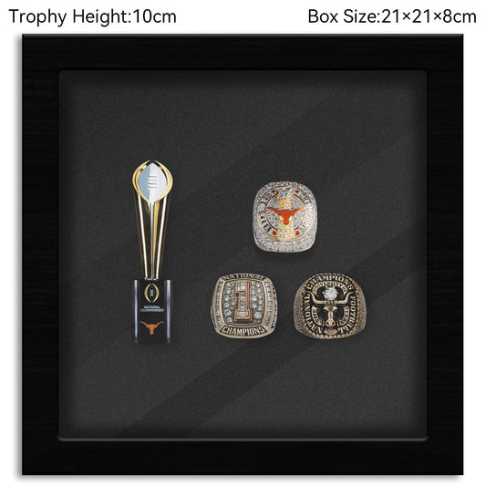 Texas Longhorns College CFP National Championship NCAA Trophy&Ring Box