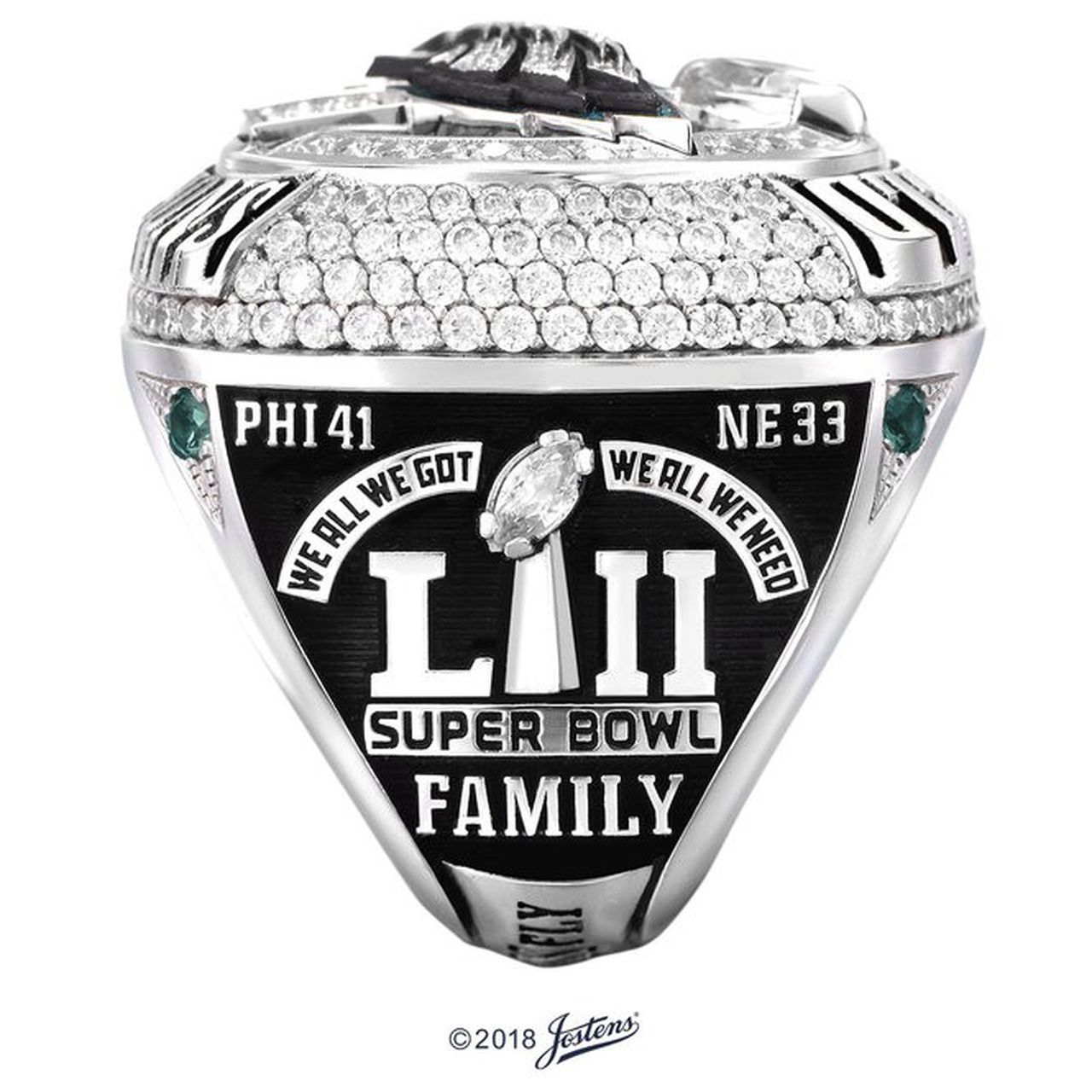 2017 Philadelphia Eagles Super Bowl Championship Ring