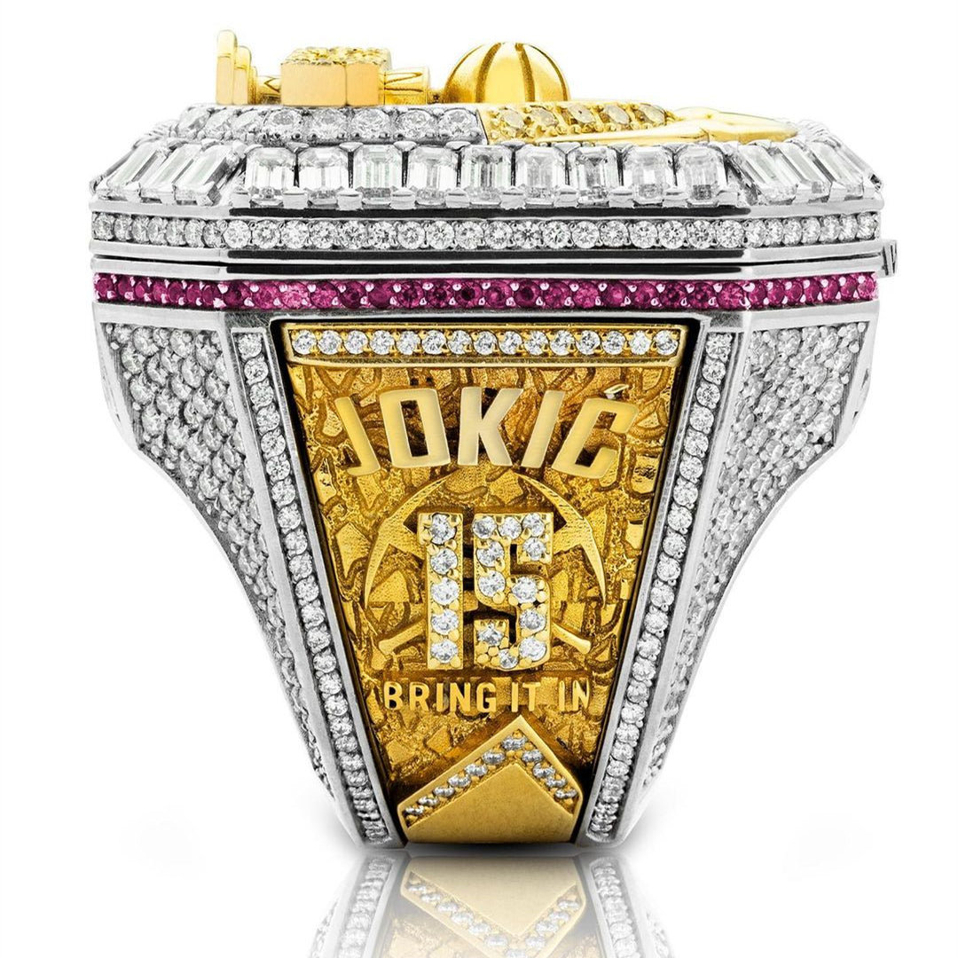 2023 Denver Nuggets Championship Trophy NBA Ring - Official Edition