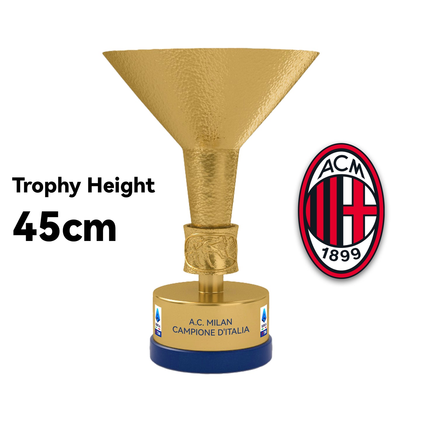 Italian Serie A The Scudetto Trophy(Indicate what ribbon you want)