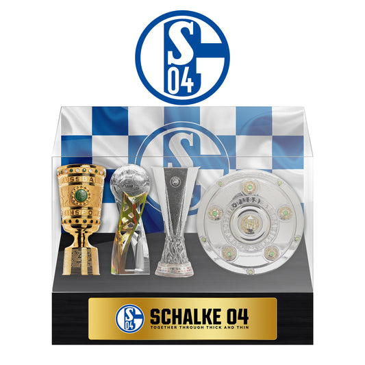 FC Schalke 04 Football Championship Trophy Display Case