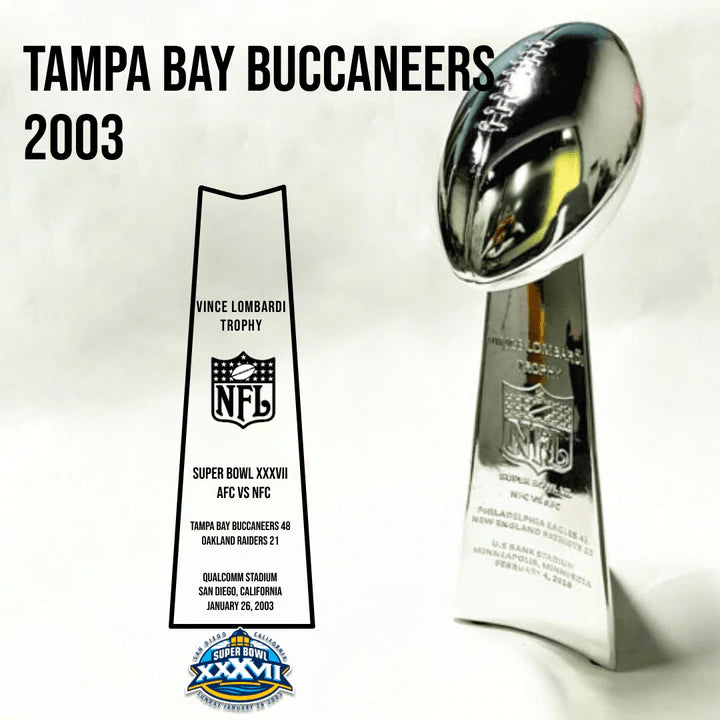 [NFL]2003 Vince Lombardi Trophy, Super Bowl 37, XXXVII Tampa Bay Buccaneers