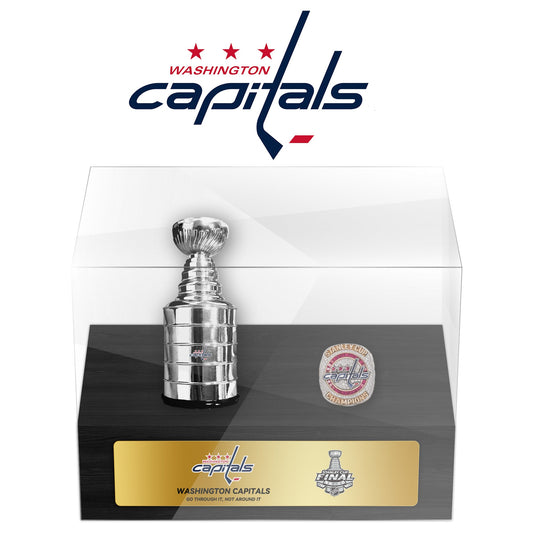 Washington Capitals NHL Trophy And Ring Display Case