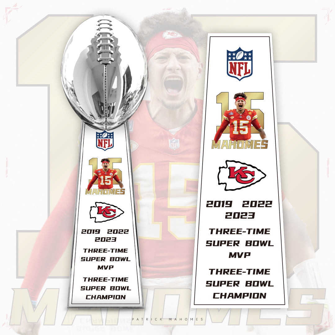 [Patrick Mahomes]Kansas City Chiefs Championship Super Bowl NFL MVP Trophy