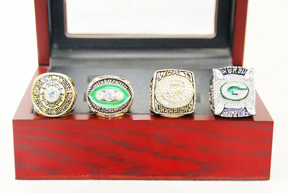 1966/1967/1996/2010 Green Bay Packers Super Bowl Championship Rings Set