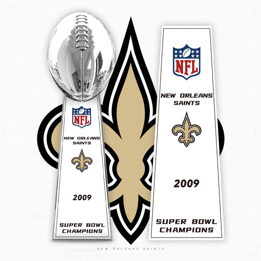 [NFL]New Orleans Saints,2009 Vince Lombardi ,  Super Bowl Championship Trophy Resin Version