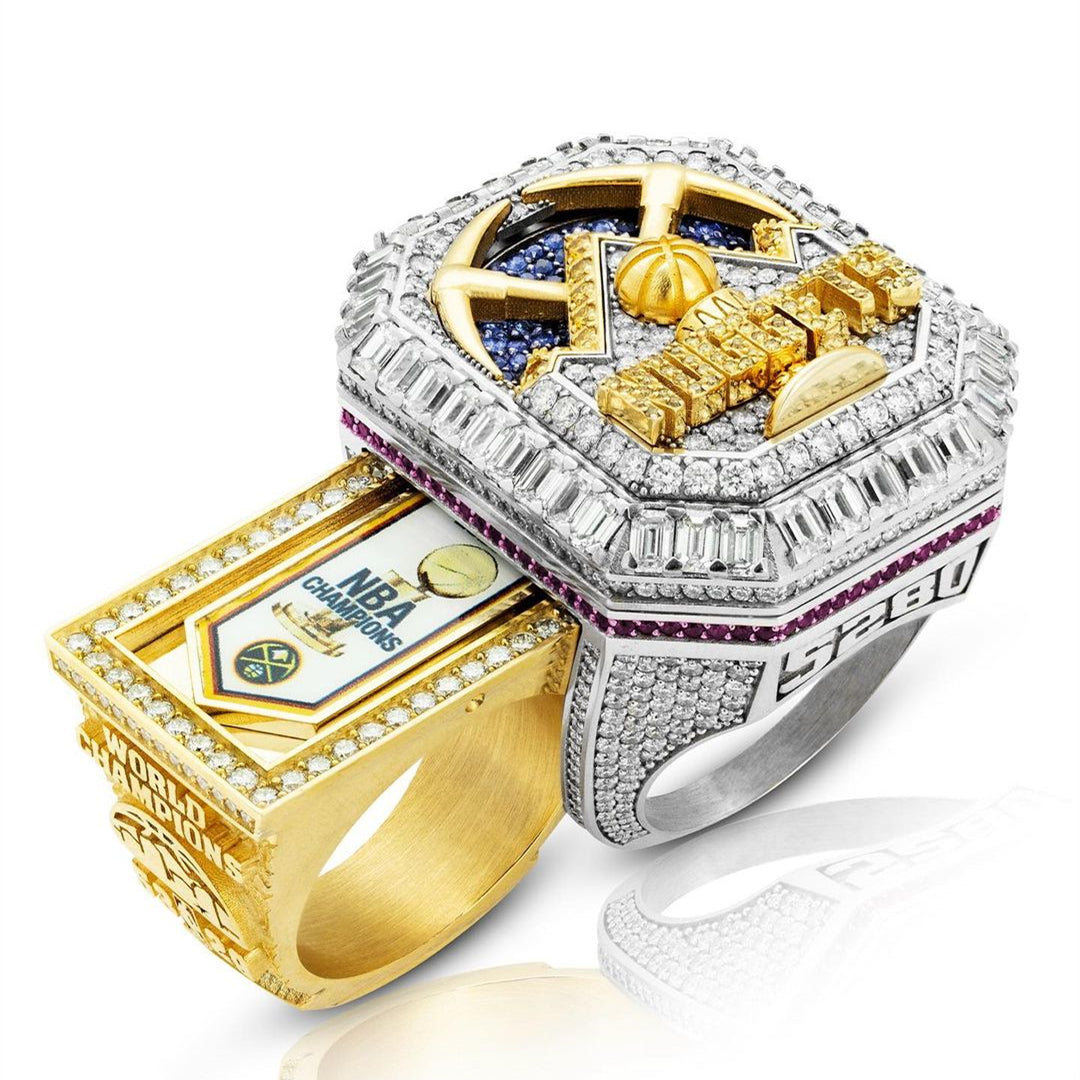 2023 Denver Nuggets Championship Trophy NBA Ring - Official Edition