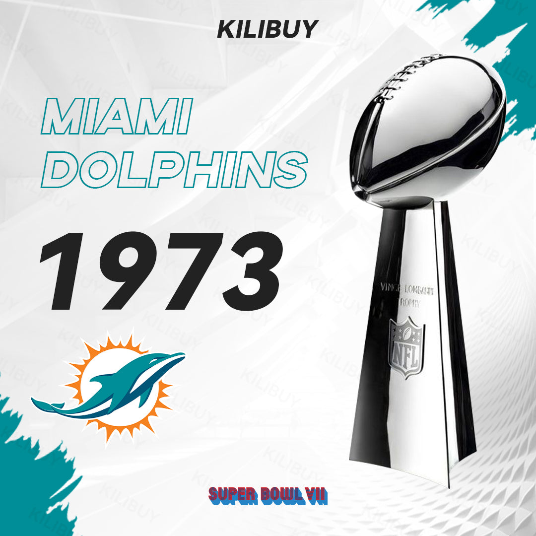 [NFL]1973 Vince Lombardi Trophy, Super Bowl 7, VII Miami Dolphins