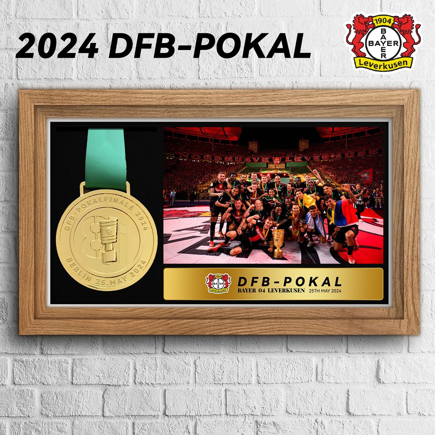 German Cup DFB Pokal Trophy(Engraved until 2024 Bayer 04 Leverkusen)