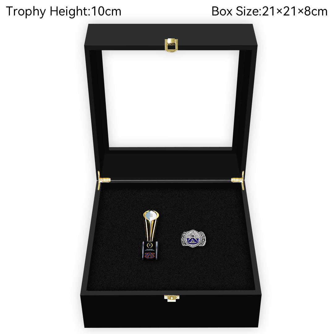 Auburn Tigers College CFP National Championship NCAA Trophy&Ring Box