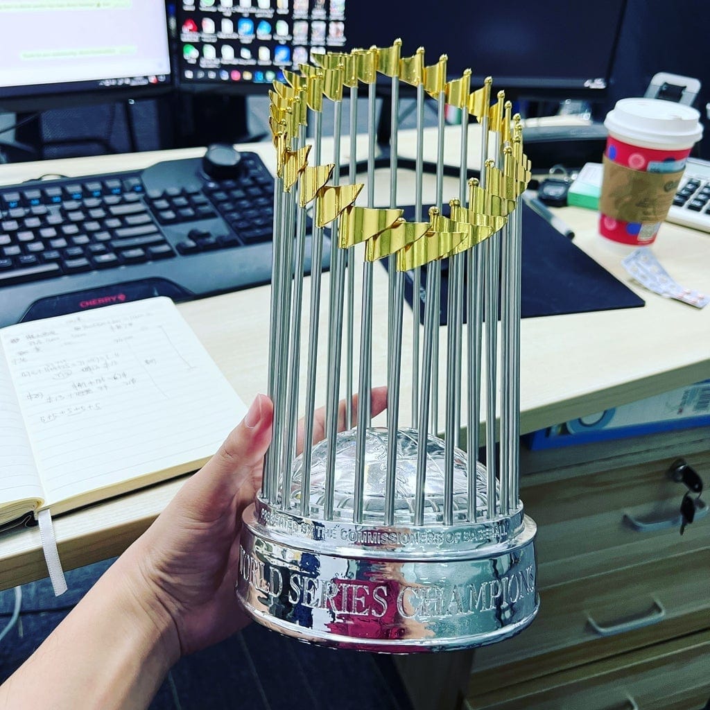 [MLB]2021 World Series Trophy,Atlanta Braves