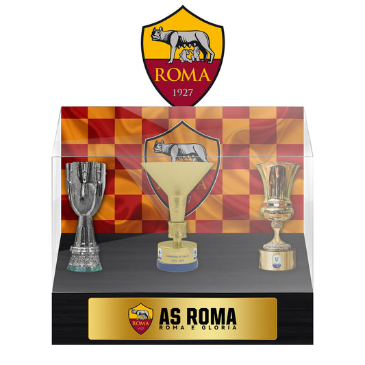 A.S. Roma Football Championship Trophy Display Case