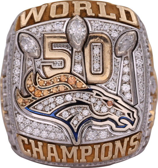 2015 Denver Broncos Super Bowl Championship Ring