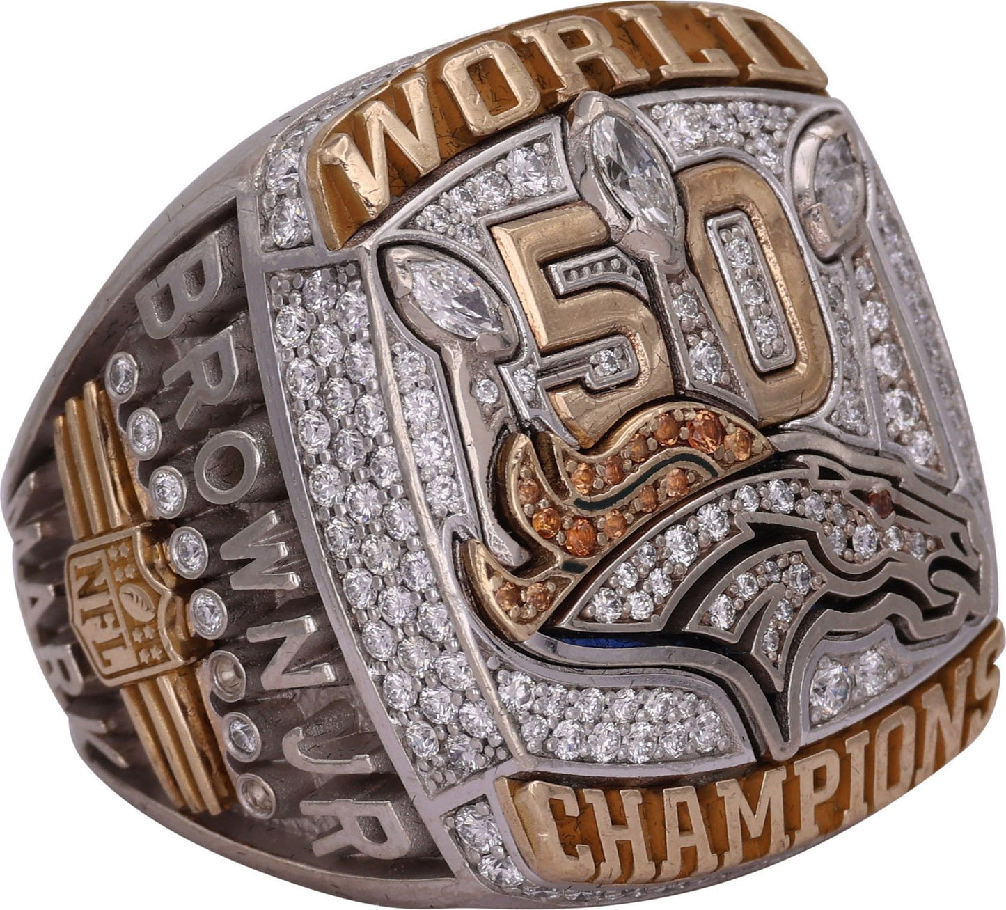 2015 Denver Broncos Super Bowl Championship Ring