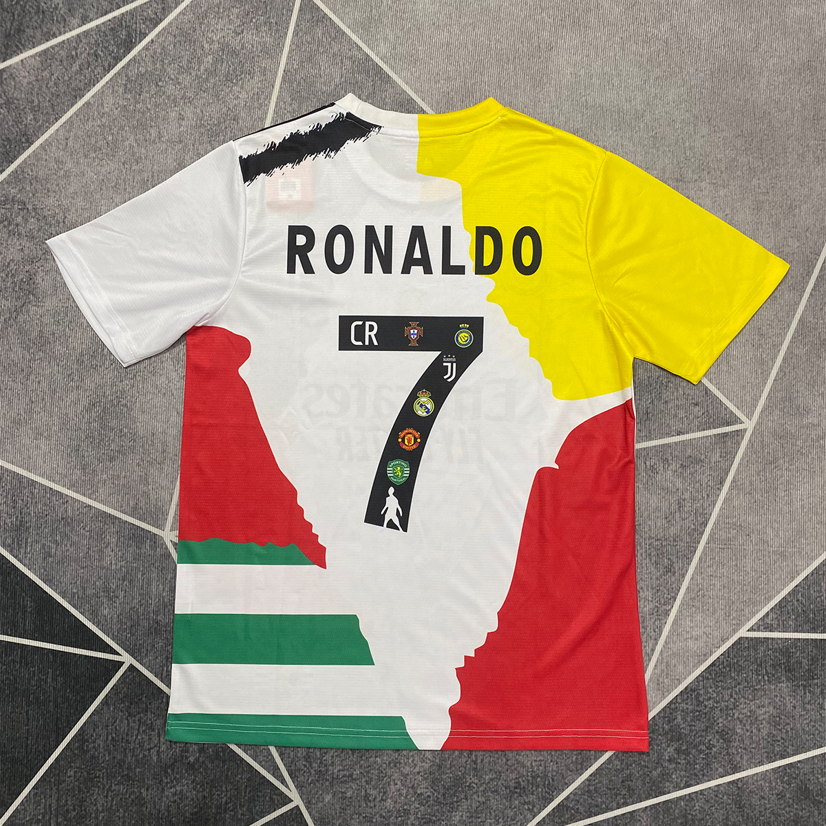 Cristiano Ronaldo United Teams Patchwork Jersey No. 7