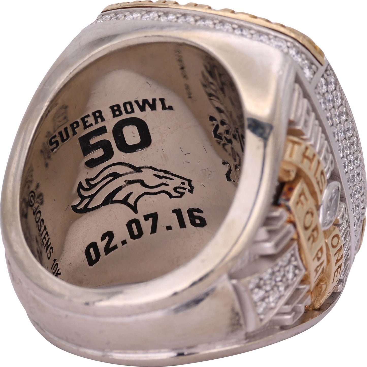 2015 Denver Broncos Super Bowl Championship Ring