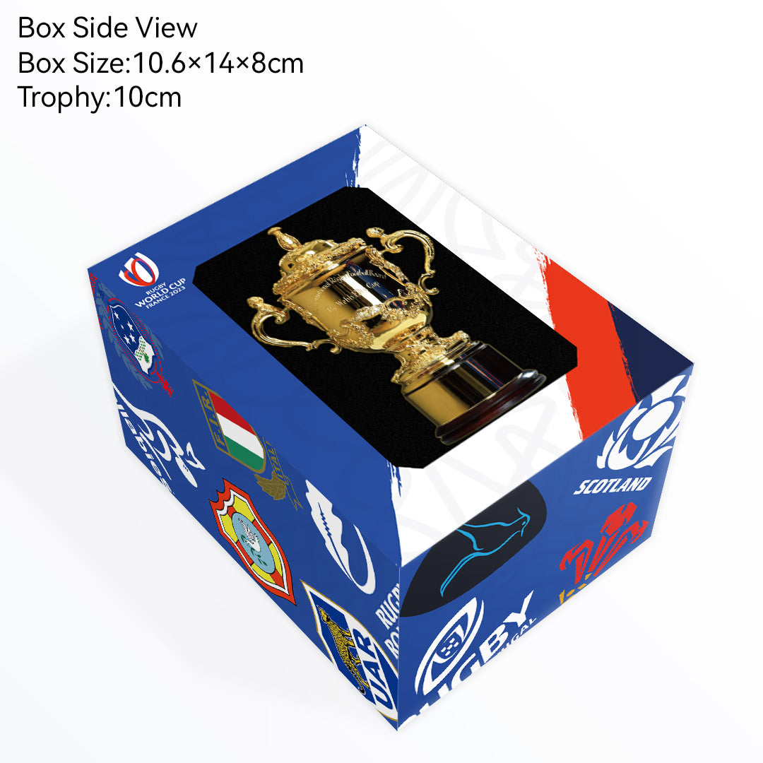 The Webb Ellis Cup Rugby World Cup Champions Trophy Color Box 10cm Metal