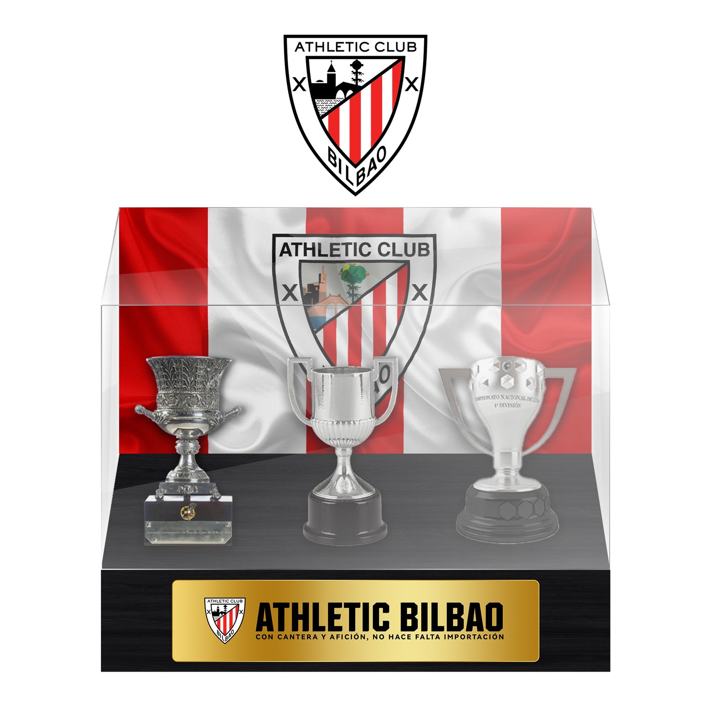 Athletic Bilbao Football Championship Trophy Display Case