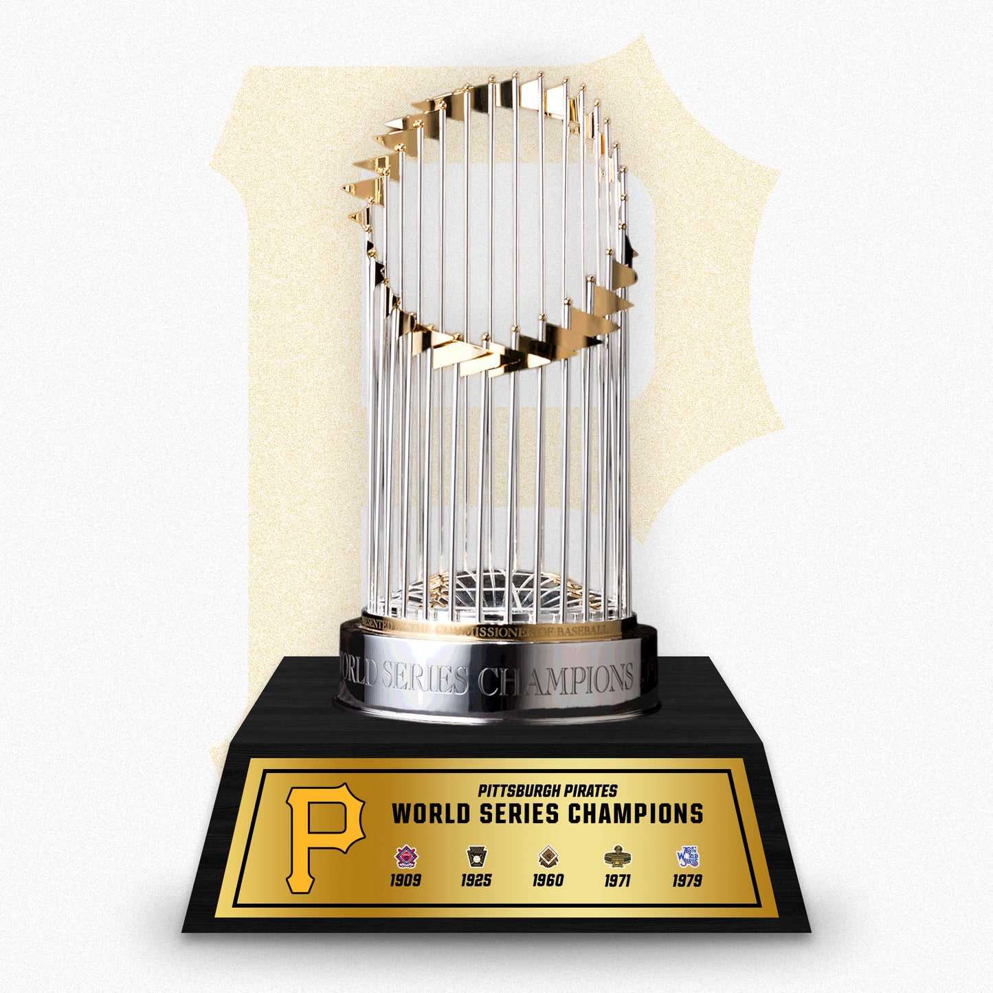 [MLB] Pittsburgh Pirates World Series Commissioner's Trophy 11.8"(30cm) With Wooden Base