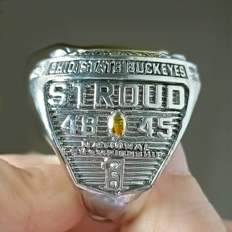 New 2022 Ohio State Football Buckeyes National Championship Ring Stroud