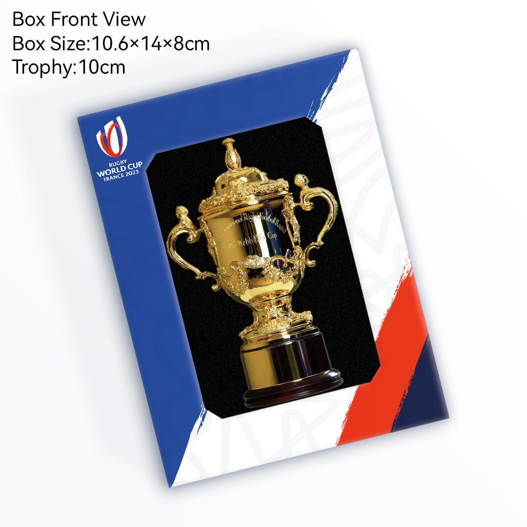 The Webb Ellis Cup Rugby World Cup Champions Trophy Color Box 10cm Metal