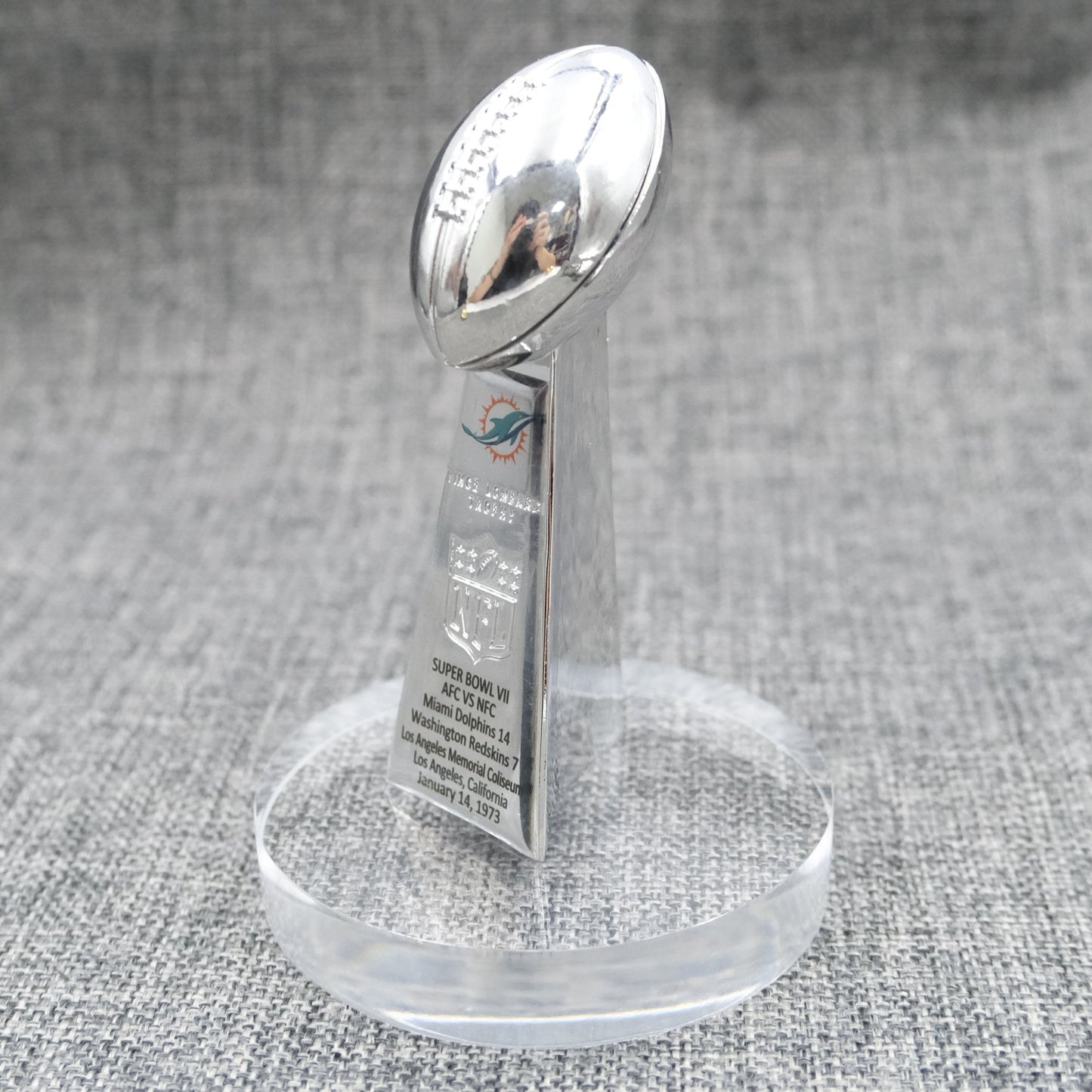 Miami Dolphins Super Bowl Trophy Team Logo