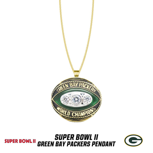 1967 season Green Bay Packers Super Bowl II Pendant