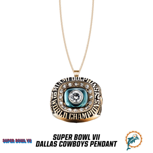 1972 season Miami Dolphins Super Bowl VII Pendant