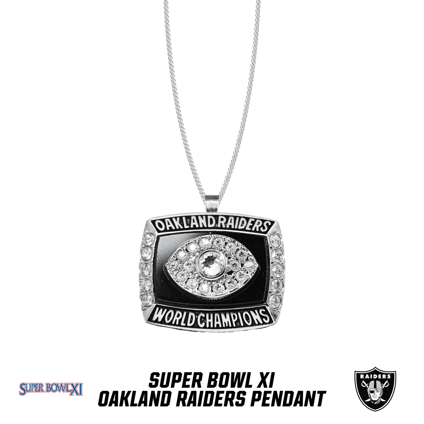 1976 season Oakland Raiders Super Bowl XI Pendant