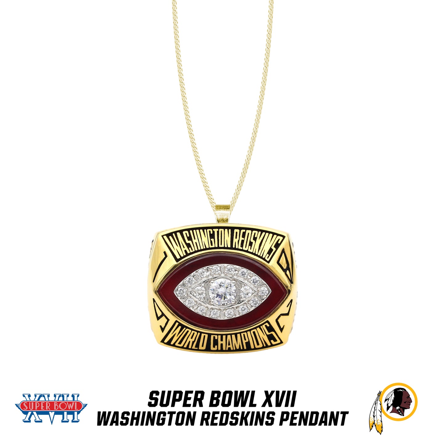 1982 season Washington Redskins Super Bowl XVII Pendant