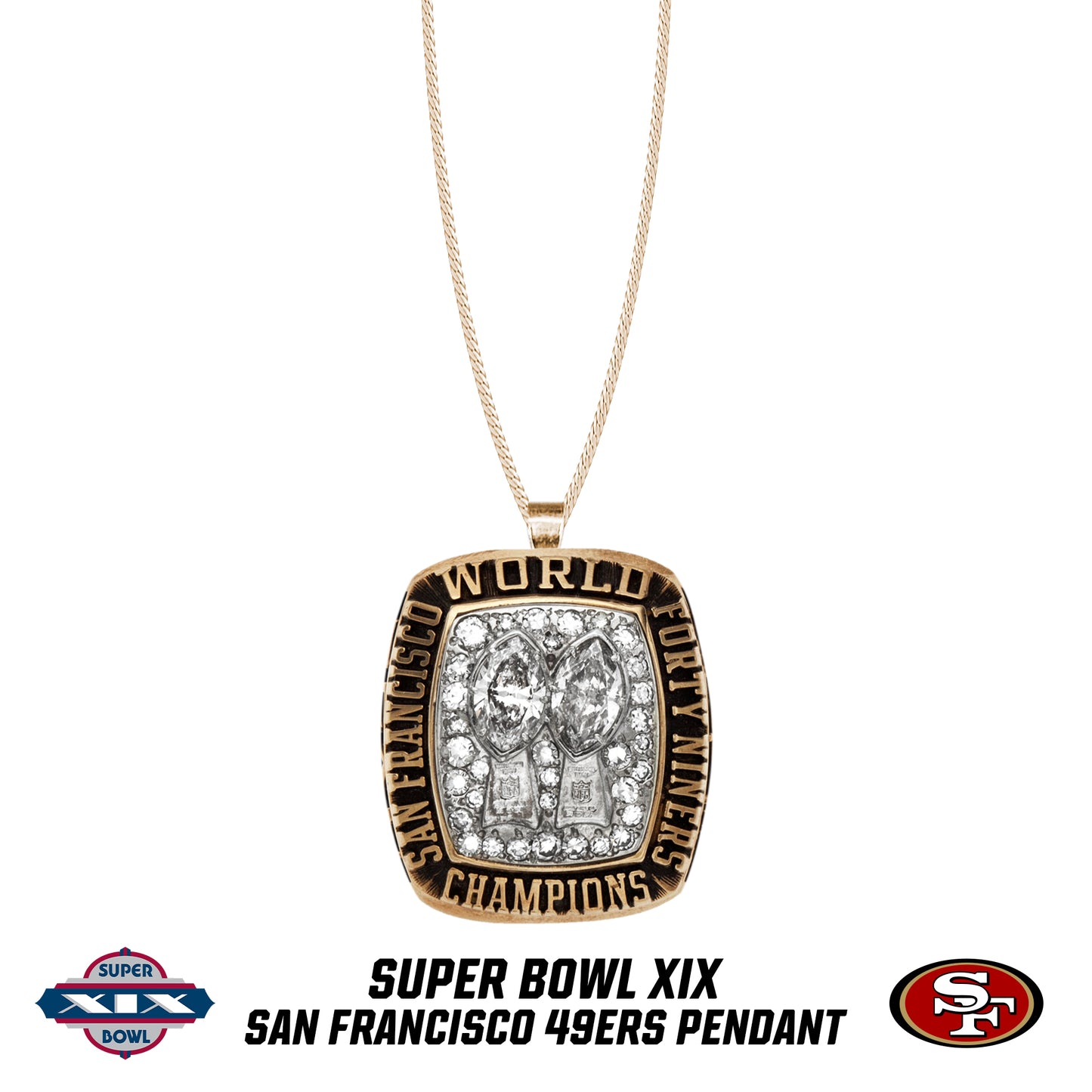 1984 season San Francisco 49ers Super Bowl XIX Pendant