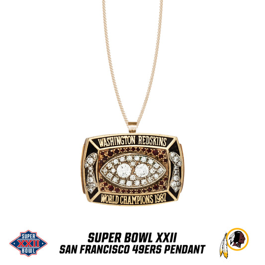 1987 season Washington Redskins Super Bowl XXII Pendant
