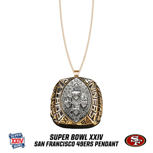 1989 season San Francisco 49ers Super Bowl XXIV Pendant