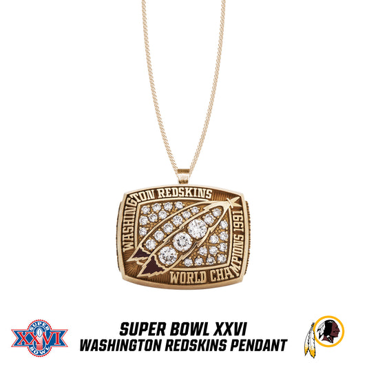 1991 season Washington Redskins Super Bowl XXVI Pendant