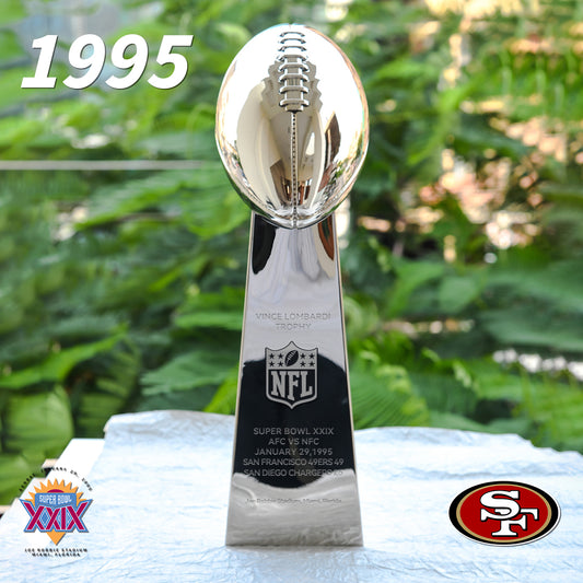 [NFL]1995 Vince Lombardi Trophy, Super Bowl 19, XIX San Francisco 49ers