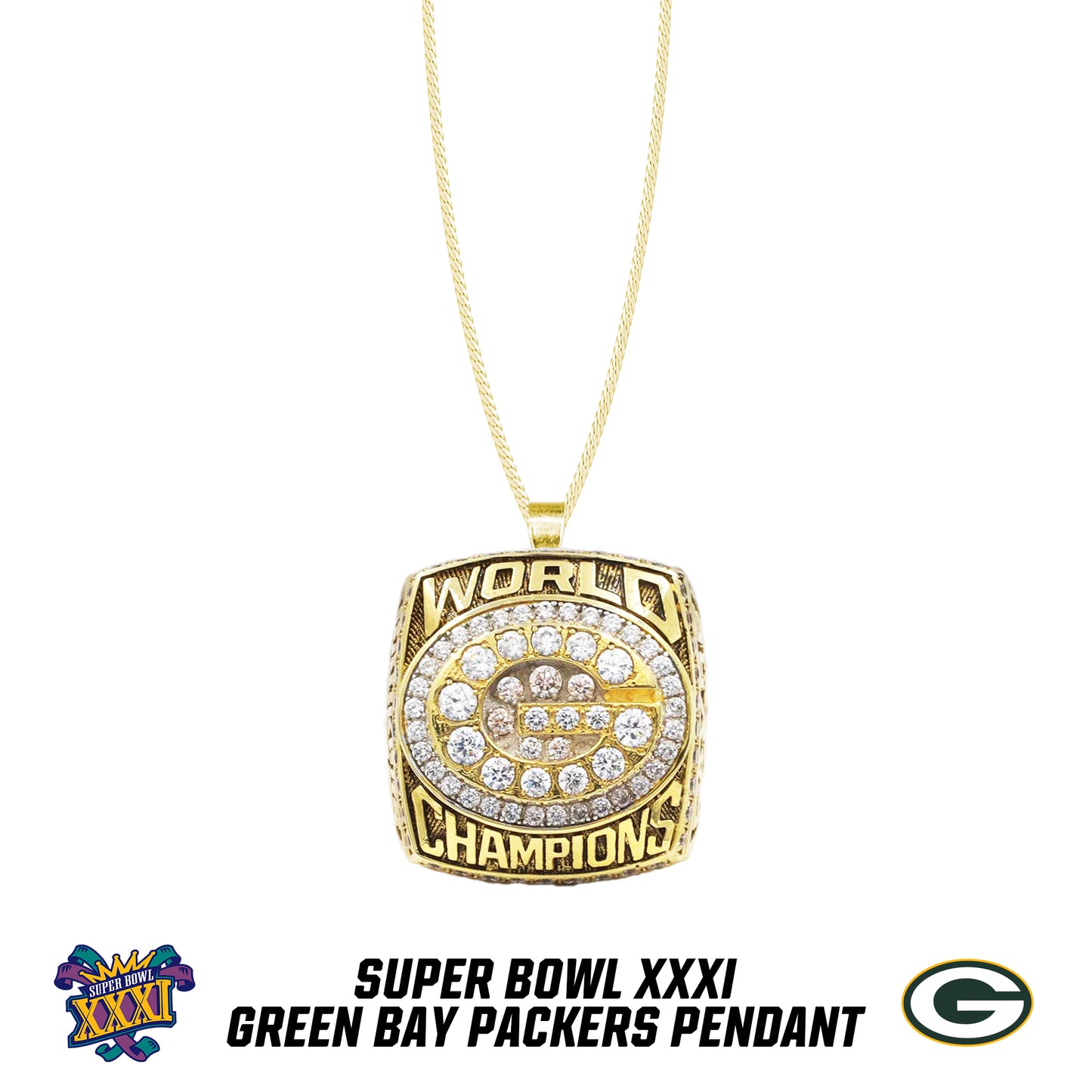 1996 season Green Bay Packers Super Bowl XXXI Pendant