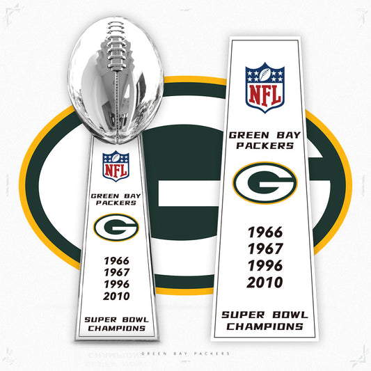 [NFL]Green Bay Packers,2010/1996/1967/1966 Vince Lombardi ,  Super Bowl Championship Trophy Resin Version