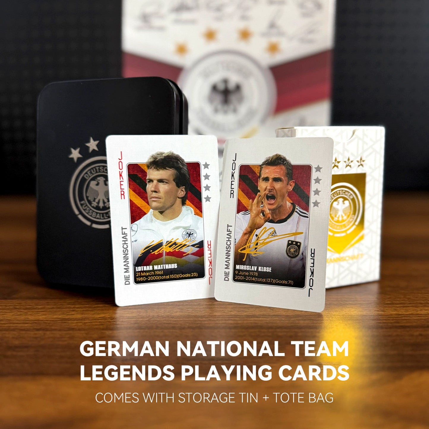 Germany Legendary Footballers Commemorative Collection Poker Cards
