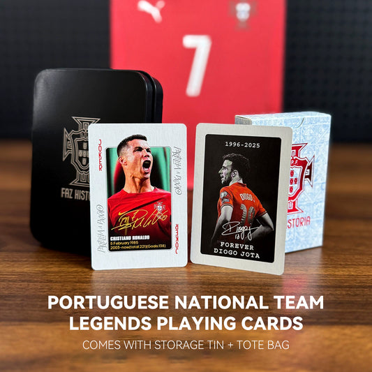 Portugal Legendary Footballers Commemorative Collection Poker Cards