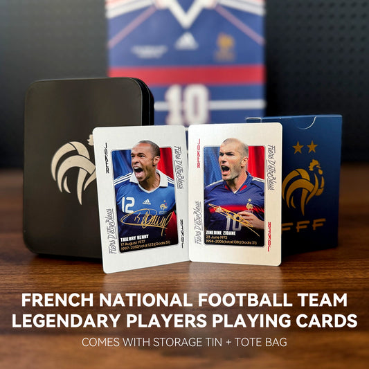 France Legendary Footballers Commemorative Collection Poker Cards