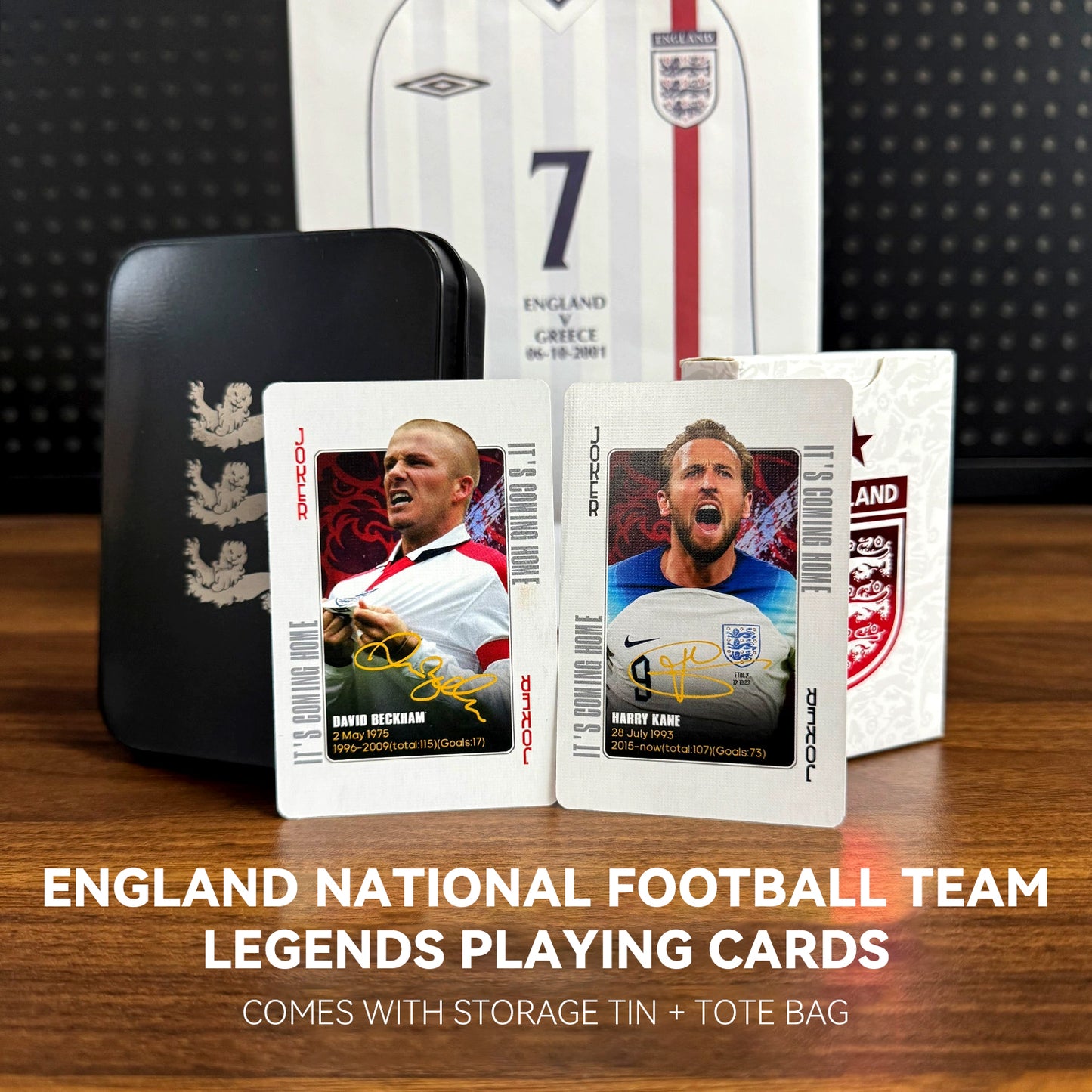 England Legendary Footballers Commemorative Collection Poker Cards