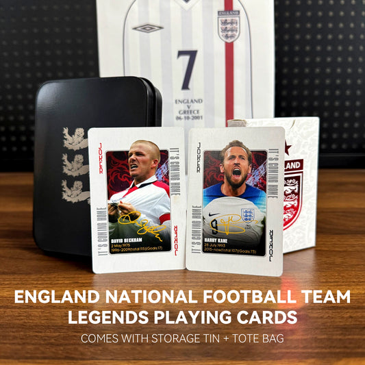 England Legendary Footballers Commemorative Collection Poker Cards
