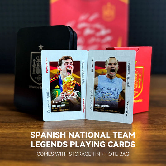 Spain Legendary Footballers Commemorative Collection Poker Cards
