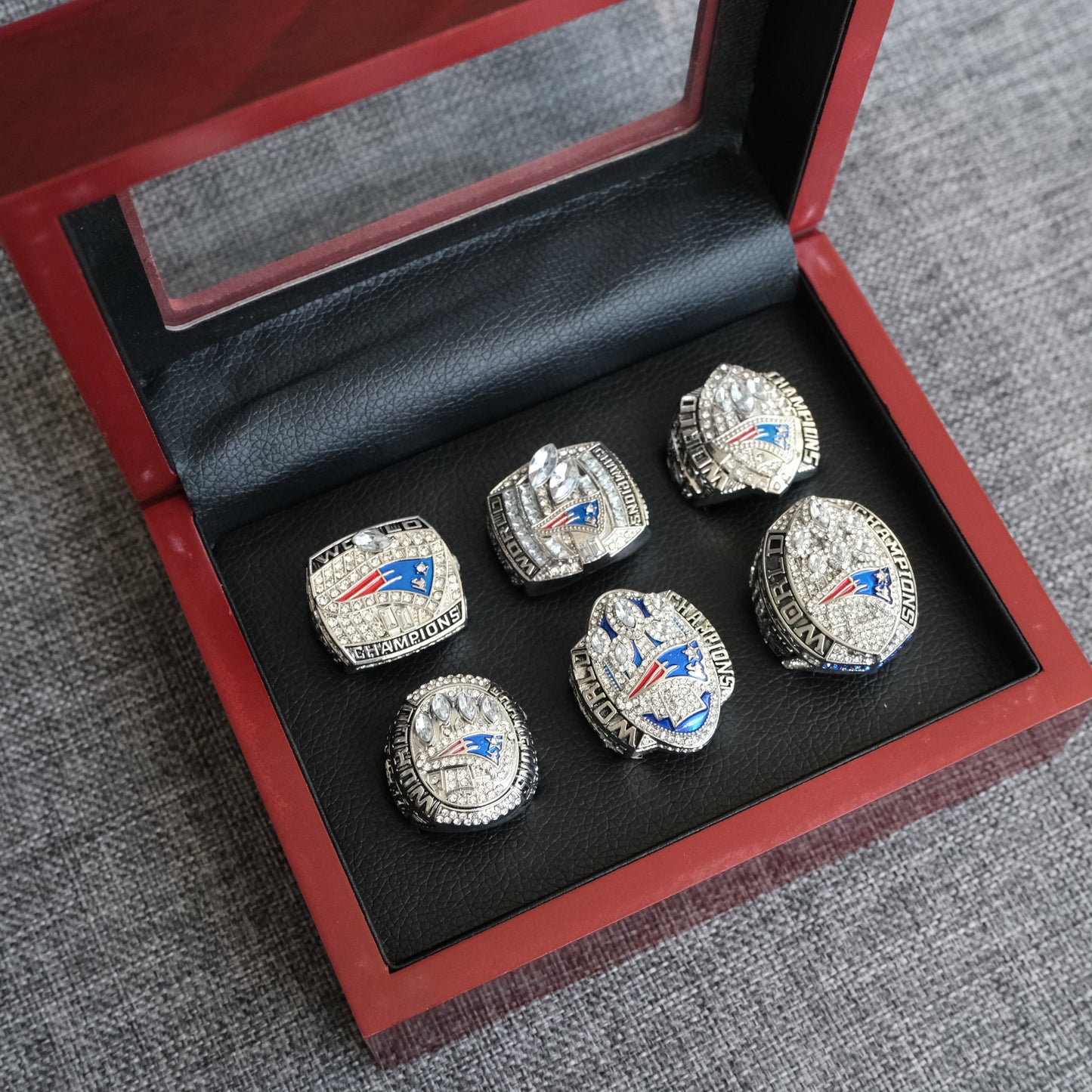 2001-2018 New England Patriots Super Bowl Championship Rings Set